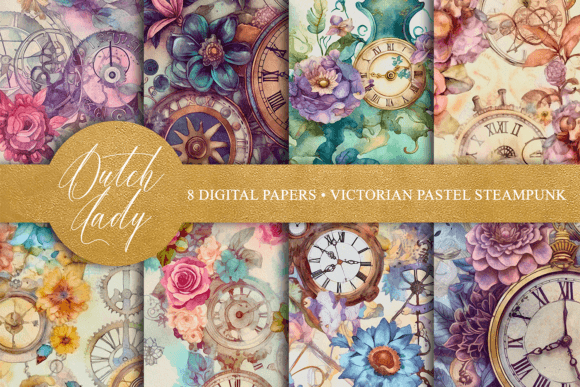 Download Victorian Pastel Steampunk Wallpaper - Pastel Collection