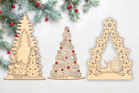 Download Plywood Christmas Tree on Stand SVG - Christmas tree Collection
