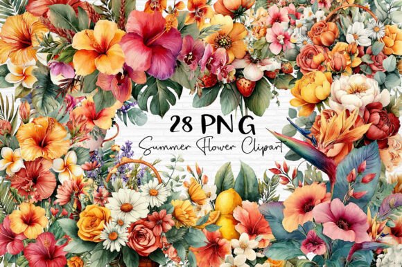 Download Summer Flower Clipart PNG - Summer Collection