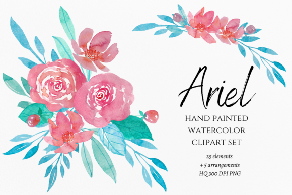 Download Watercolor Summer Flowers Clipart - Summer Collection