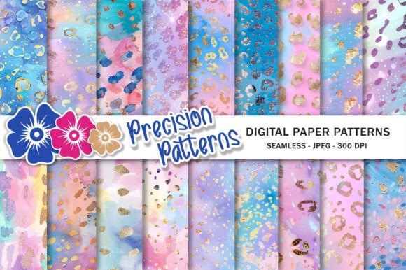 Download Pastel Leopard Print Glitter Background - Pastel Collection