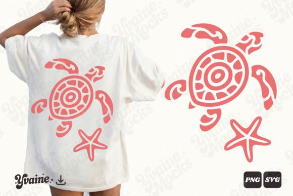 Download Boho Sea Turtle Coastal Summer PNG SVG - Summer Collection