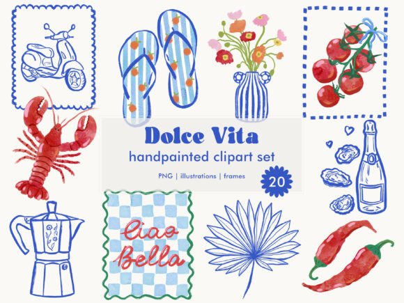 Download Dolce Vita Summer Clipart Collection PNG - Summer Collection