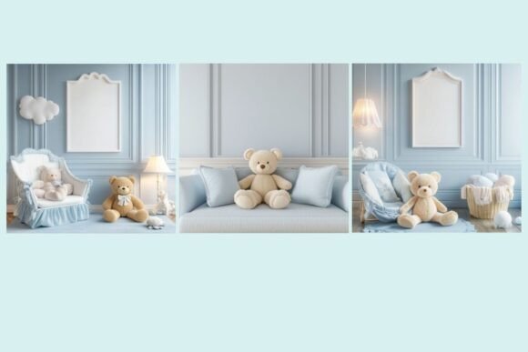 Download Pastel Teddy Bear Nursery Decor JPG - Pastel Collection
