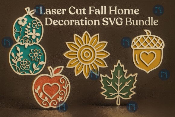 Download Laser Cut Fall Home Decoration SVG Bundl - Home decor Collection