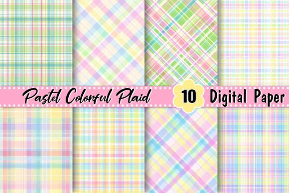 Download Pastel Colorful Plaid Background - Pastel Collection