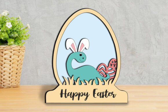 Download Easter Dino Globe Home Decoration SVG - Home decor Collection
