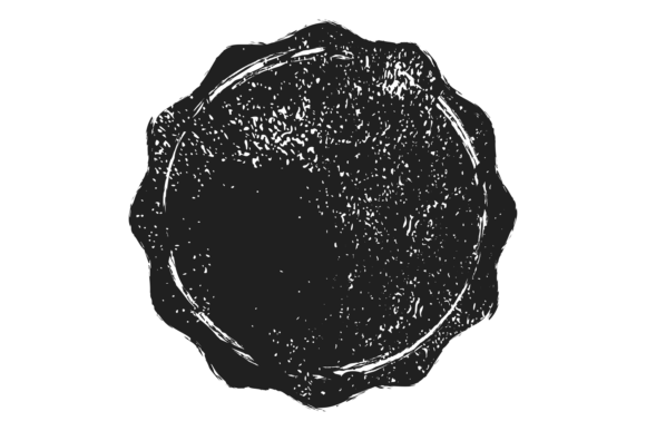 Download Round Wax Seal Stamp Mark in Grungy Dist - Grungy Collection