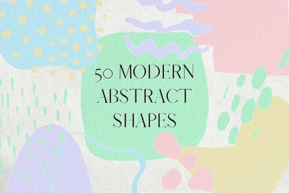 Download 50 Pastel Abstract Shapes Clipart - Pastel Collection