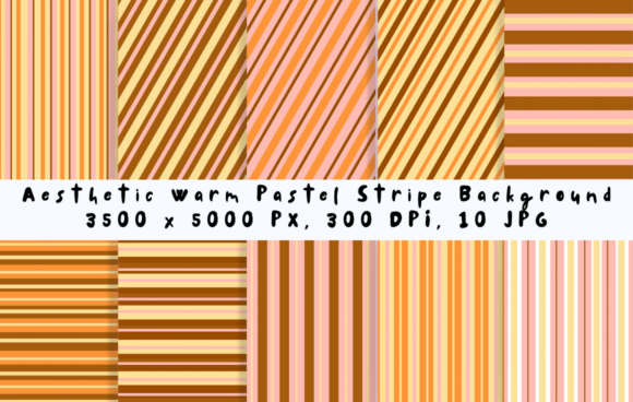 Download Aesthetic Warm Pastel Stripe Background - Pastel Collection