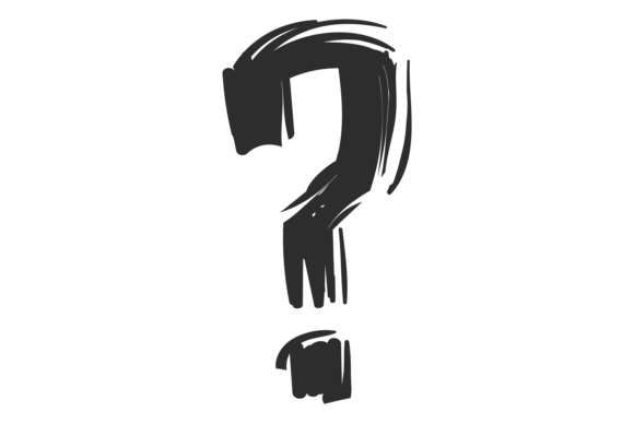 Download Question Mark in Grungy Black Marker Sty - Grungy Collection