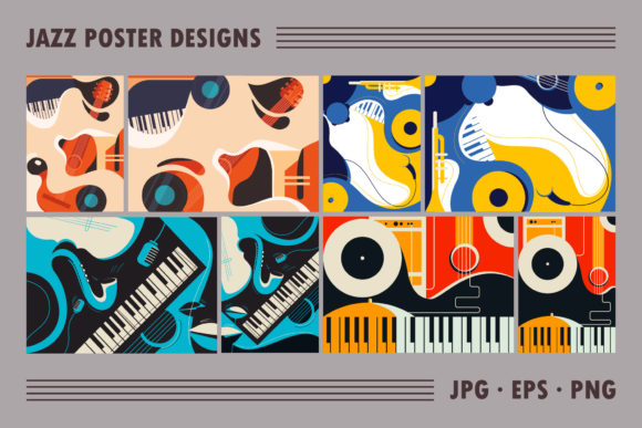 Download Collection of Jazz Poster Designs. - Premium Resources