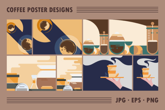 Download Collection of Coffee Poster Designs. - Premium Resources