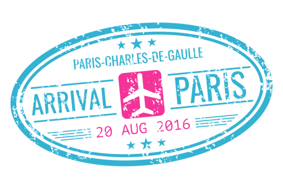 Download Paris Arrival Visa. Airport Grungy Passp - Grungy Collection