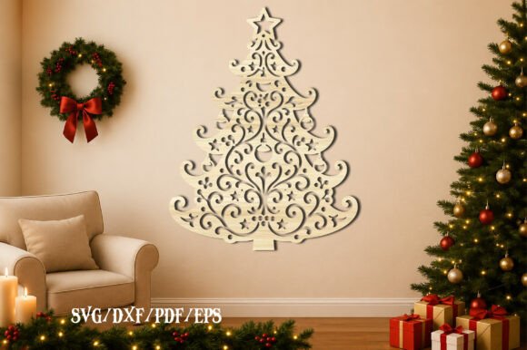 Download Christmas Tree Mandala Laser Cut SVG - Premium Resources