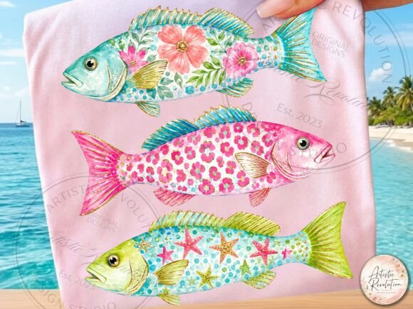 Download Preppy Summer Png Coastal Fish Png - Summer Collection