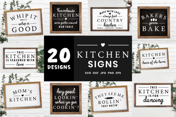 Download Farmhouse Kitchen Signs Bundle | Home Decor Signs Bundle - Home decor Collection